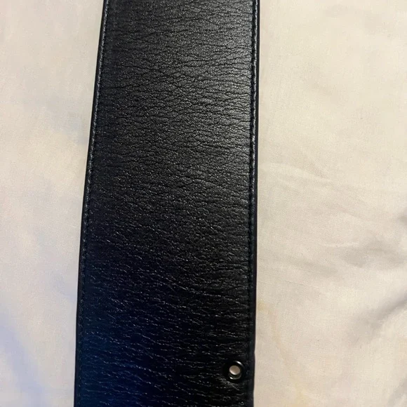 CHANEL Vintage Karl Lagerfeld 1993 Wide Black belt 24k gold plated - Picture 10 of 17